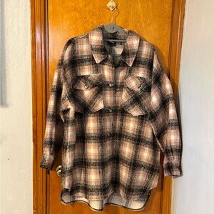 Vero Moda Checkered Shirt Jacket